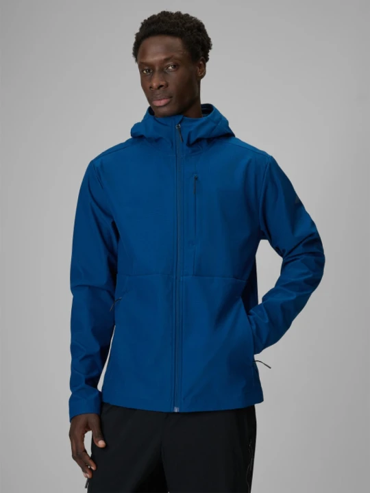 Zdjęcie produktu Męska kurtka przejściowa softshell 4F 4FRSS26TSOFM664 - niebieska