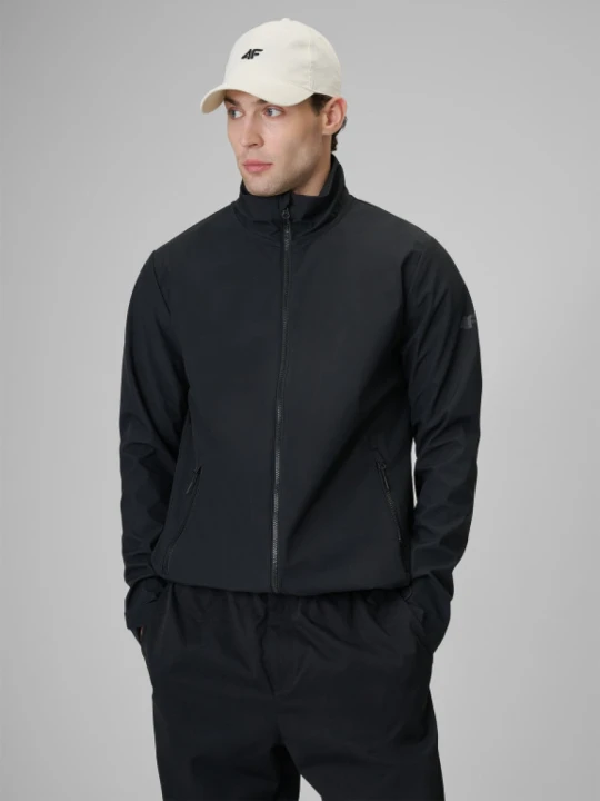 Zdjęcie produktu Męska kurtka softshell wiatroodporna 4F 4FWSS26TSOFM548 - czarna