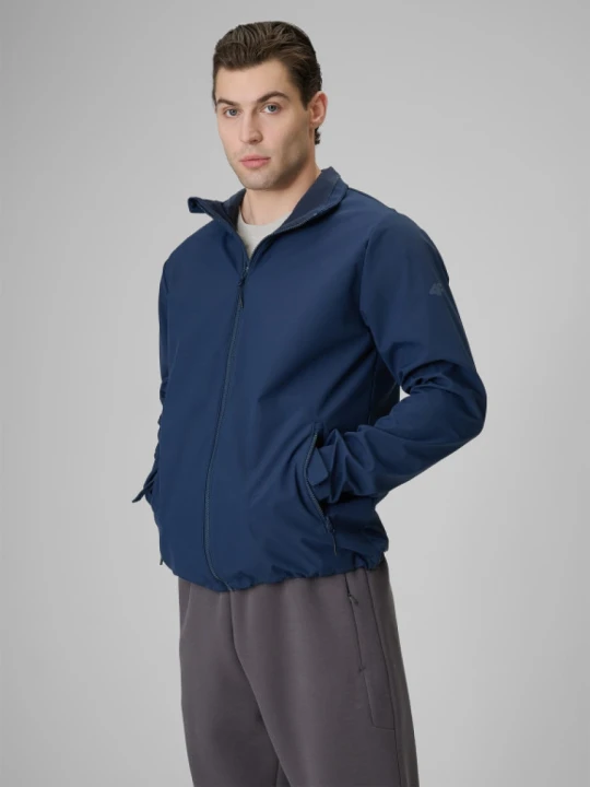 Zdjęcie produktu Męska kurtka softshell wiatroodporna 4F 4FWSS26TSOFM548 - granatowa