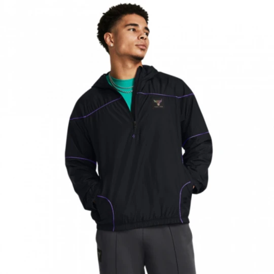 Zdjęcie produktu Męska kurtka treningowa Under Armour Project Rock Anorak Jacket - czarna
