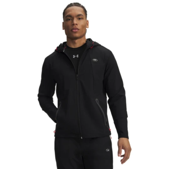 Zdjęcie produktu Męska kurtka treningowa Under Armour Utility Woven Winterized FZ - czarna