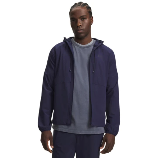 Zdjęcie produktu Męska kurtka wiatrówka Under Armour UA Stretch Woven Windbreaker - granatowa