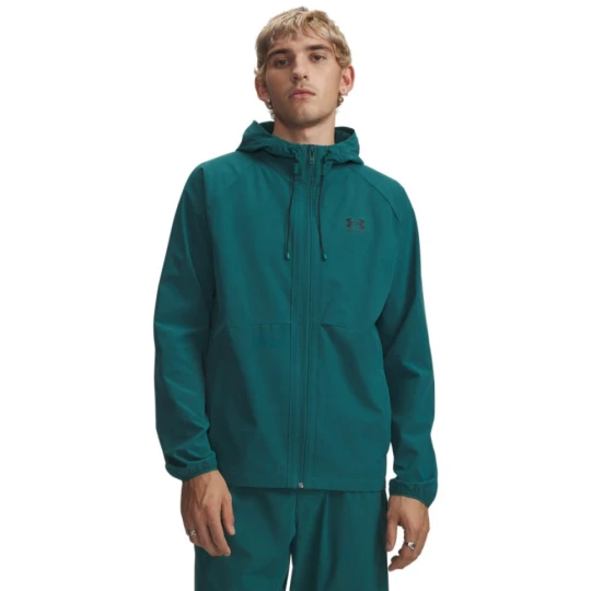 Zdjęcie produktu Męska kurtka wiatrówka Under Armour UA Stretch Woven Windbreaker - zielona