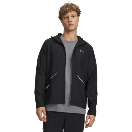 Zdjęcie produktu Męska kurtka z kapturem Under Armour UA Unstoppable Woven Jacket - czarna