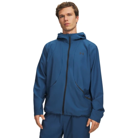 Zdjęcie produktu Męska kurtka z kapturem Under Armour UA Unstoppable Woven Jacket - niebieska