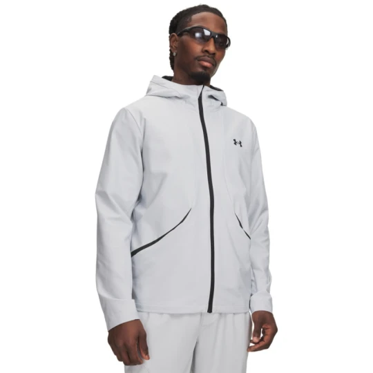 Zdjęcie produktu Męska kurtka z kapturem Under Armour UA Unstoppable Woven Jacket - szara