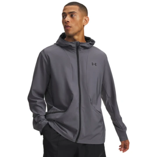 Zdjęcie produktu Męska kurtka z kapturem Under Armour UA Unstoppable Woven Jacket - szara
