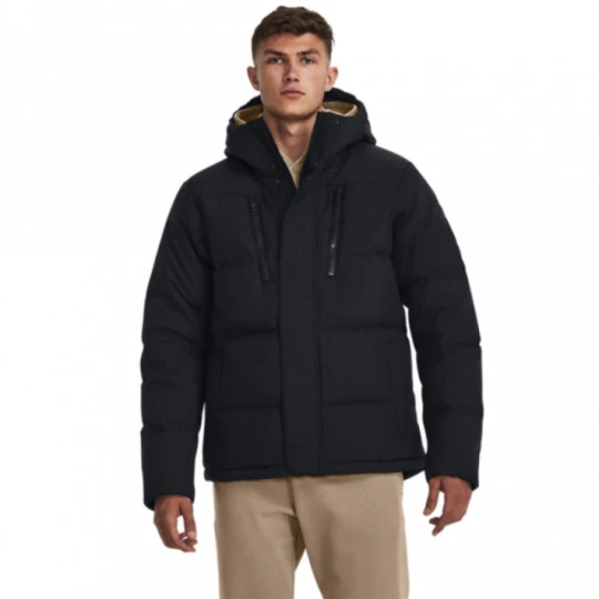 Zdjęcie produktu Męska kurtka z puchem naturalnym Under Armour ColdGear Infrared Down Crinkle Jacket - czarna