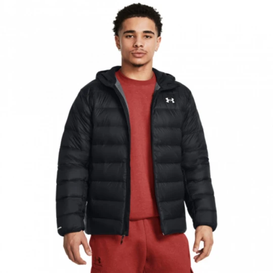 Zdjęcie produktu Męska kurtka z puchem naturalnym Under Armour Legend Down Hooded Jacket - czarna
