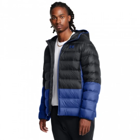 Zdjęcie produktu Męska kurtka z puchem naturalnym Under Armour Legend Down Hooded Jacket - czarna
