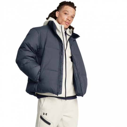 Zdjęcie produktu Męska kurtka z puchem naturalnym Under Armour Limitless Down Puffer Jacket - szara