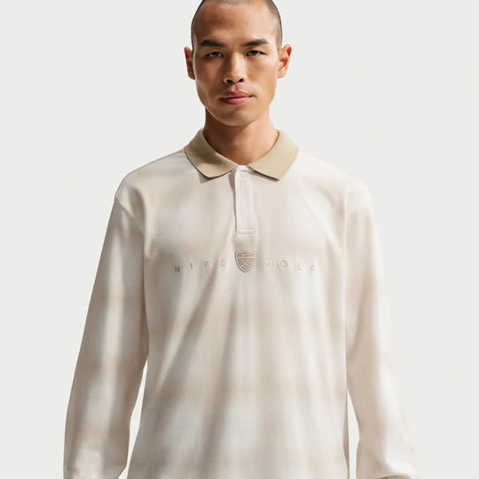 Zdjęcie produktu Męska luźna koszulka polo do golfa z długim rękawem Dri-FIT Nike Fairway Fresh - Biel
