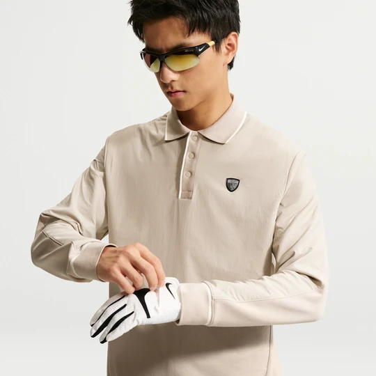 Zdjęcie produktu Męska luźna koszulka polo do golfa z długim rękawem Dri-FIT Nike Tailored Performance - Brązowy