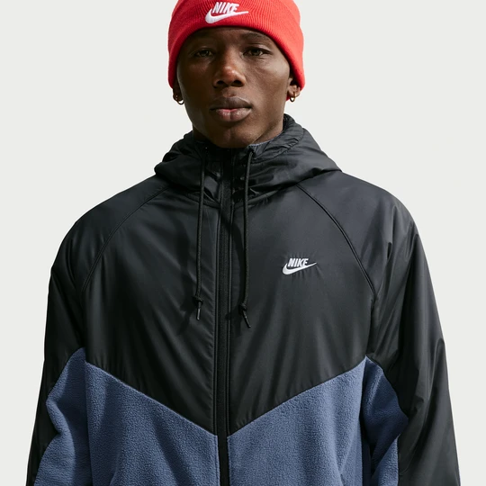 Zdjęcie produktu Męska luźna kurtka z zamkiem na całej długości Therma-FIT Nike Windrunner - Niebieski