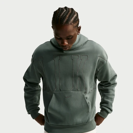 Zdjęcie produktu Męska luźna nierozpinana bluza z kapturem Nike Solo Fleece - Zieleń