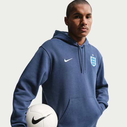 Zdjęcie produktu Męska nierozpinana bluza piłkarska Nike Anglia Club - Niebieski
