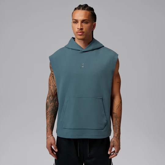 Zdjęcie produktu Męska nierozpinana bluza z kapturem bez rękawów Dri-FIT Jordan Sport Hoop Fleece - Niebieski