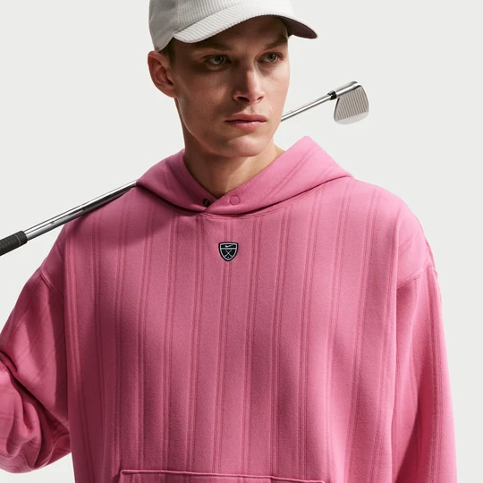 Zdjęcie produktu Męska obszerna bluza z kapturem do golfa Therma-FIT Nike Fairway Fresh - Różowy