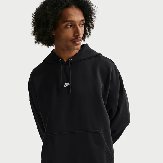 Zdjęcie produktu Męska oversizowa bluza z kapturem z dzianiny dresowej Nike Club - Czerń