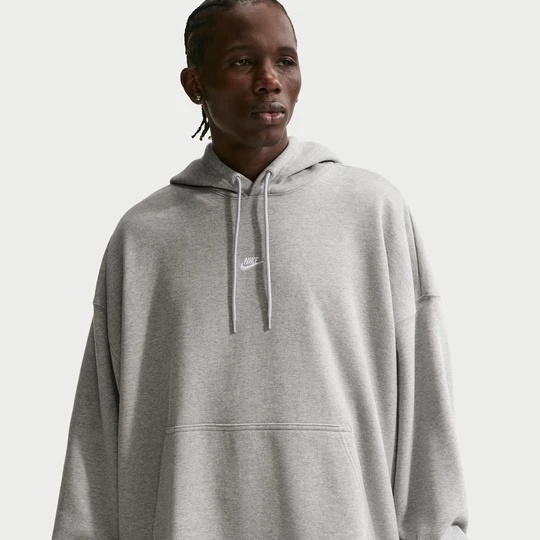 Zdjęcie produktu Męska oversizowa bluza z kapturem z dzianiny dresowej Nike Club - Szary