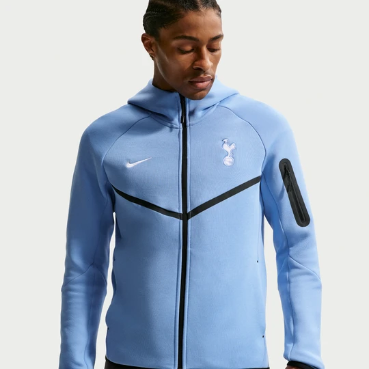 Zdjęcie produktu Męska piłkarska bluza z kapturem i zamkiem na całej długości Nike Football Tottenham Hotspur Tech Fleece Windrunner - Niebieski