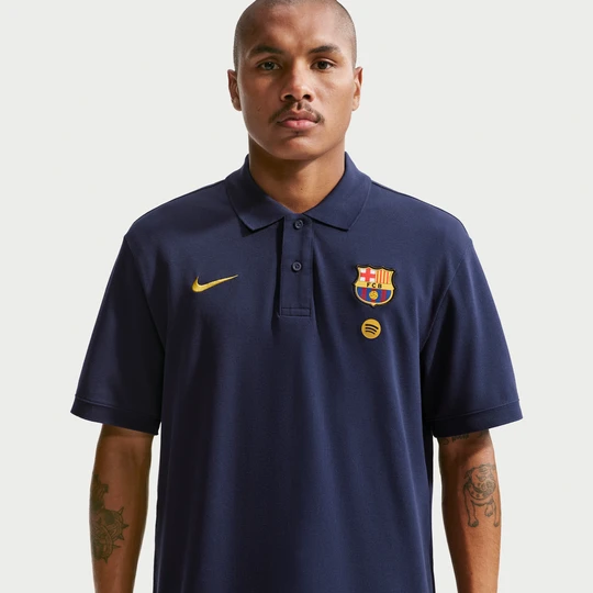 Zdjęcie produktu Męska piłkarska koszulka polo Nike FC Barcelona Club - Niebieski