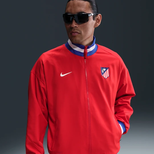 Zdjęcie produktu Męska piłkarska kurtka przedmeczowa Nike Dri-FIT Atlético Madryt Strike - Czerwony
