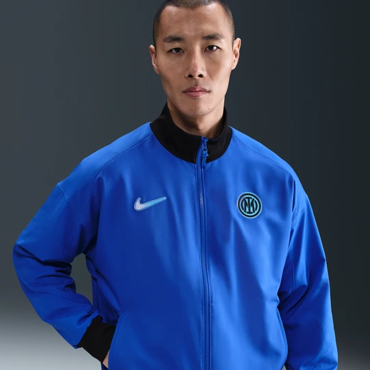 Zdjęcie produktu Męska piłkarska kurtka przedmeczowa Nike Dri-FIT Inter Mediolan Strike - Niebieski