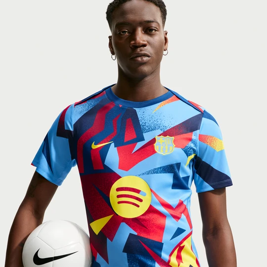 Zdjęcie produktu Męska przedmeczowa koszulka piłkarska Nike Dri-FIT FC Barcelona Academy Pro (wersja czwarta) - Niebieski