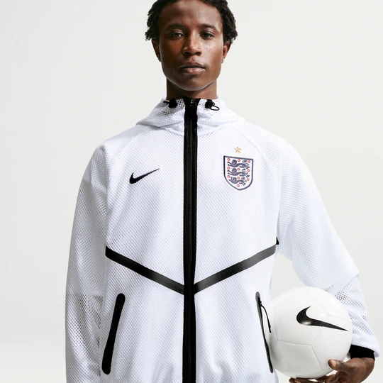 Zdjęcie produktu Męska przedmeczowa kurtka piłkarska Nike Dri-FIT Anglia - Biel