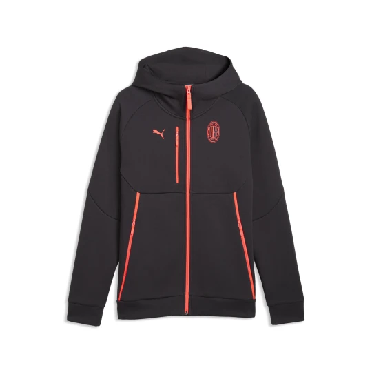 Zdjęcie produktu Męska rozpinana bluza z kapturem AC Milan PUMATECH, Akcesoria, Szary