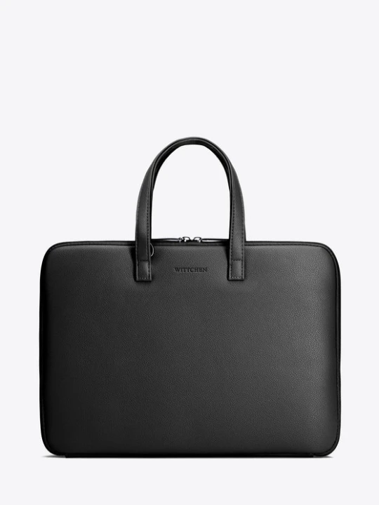 Zdjęcie produktu Męska torba na laptopa 14” z ekoskóry czarna Wittchen
