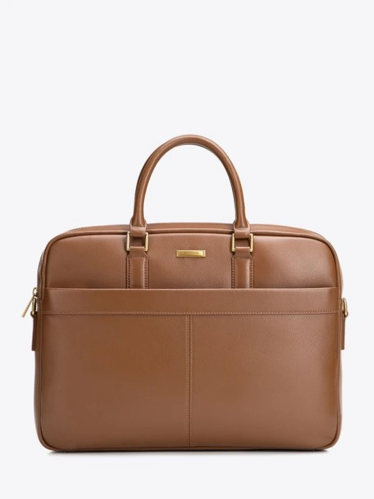 Zdjęcie produktu Męska torba na laptopa 15, 6” z naturalnej skóry jasny brąz Wittchen