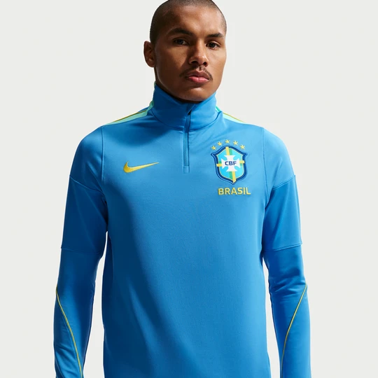 Zdjęcie produktu Męska treningowa koszulka piłkarska Nike Dri-FIT Brazylia Strike - Niebieski