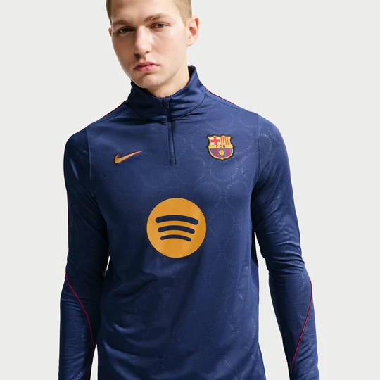 Zdjęcie produktu Męska treningowa koszulka piłkarska z dzianiny Nike Dri-FIT FC Barcelona Strike (wersja trzecia) - Niebieski