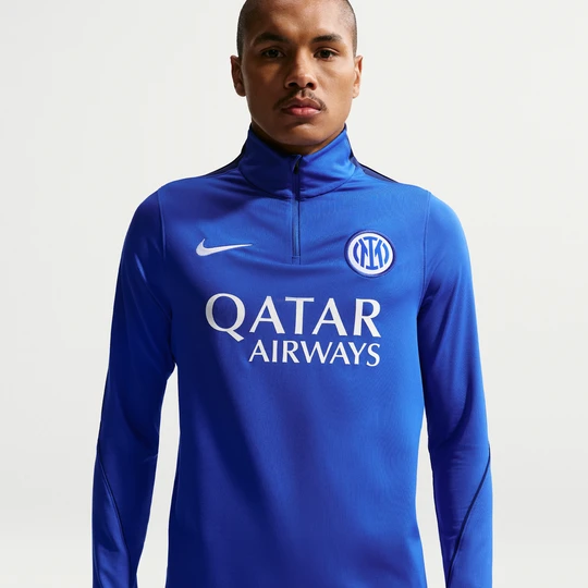 Zdjęcie produktu Męska treningowa koszulka piłkarska z dzianiny Nike Dri-FIT Inter Mediolan Strike - Niebieski