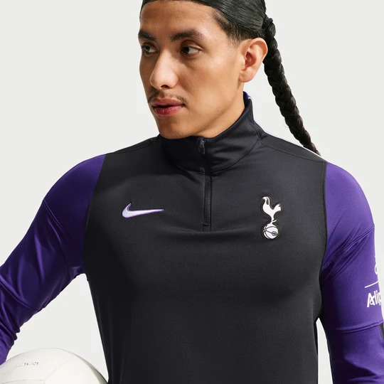 Zdjęcie produktu Męska treningowa koszulka piłkarska z dzianiny Nike Dri-FIT Tottenham Hotspur Strike (wersja trzecia) - Czerń