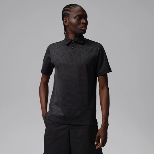Zdjęcie produktu Męska żakardowa koszulka polo do golfa Jordan Sport - Czerń