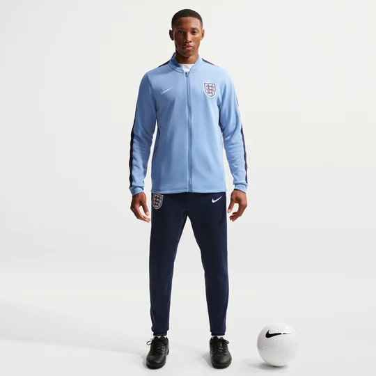 Zdjęcie produktu Męski dzianinowy dres piłkarski Nike Dri-FIT Anglia Strike - Niebieski