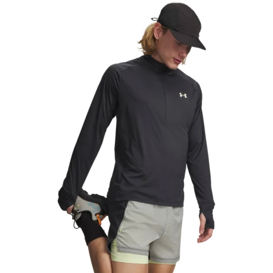 Zdjęcie produktu Męski longsleeve do biegania Under Armour M Explor Trail Run 1 / 2 Zip - czarny