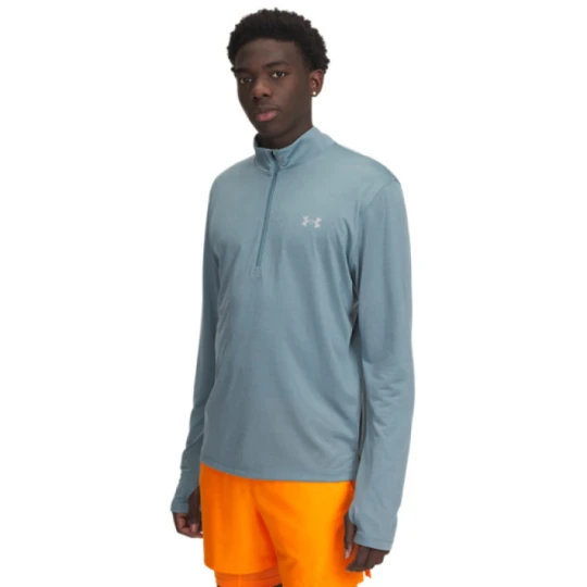 Zdjęcie produktu Męski longsleeve do biegania Under Armour UA Launch 1/4 ZIP - turkusowy