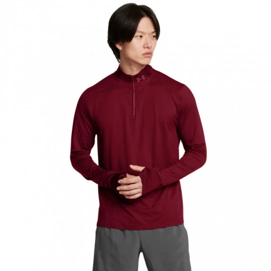 Zdjęcie produktu Męski longsleeve do biegania Under Armour UA Launch Pro 1 / 4 Zip - bordowy