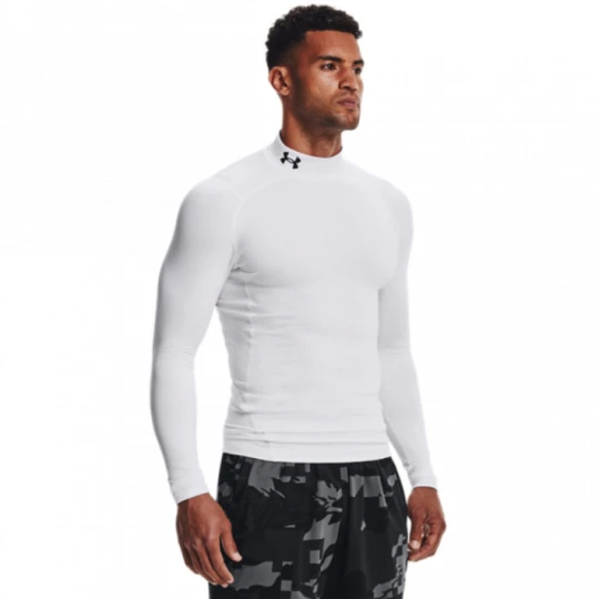 Zdjęcie produktu Męski longsleeve treningowy termoaktywny Under Armour UA CG Armour Comp Mock - biały