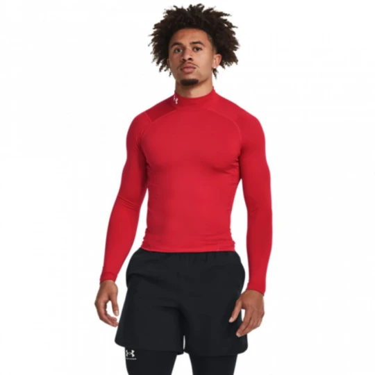 Zdjęcie produktu Męski longsleeve treningowy termoaktywny Under Armour UA CG Armour Comp Mock - czerwony