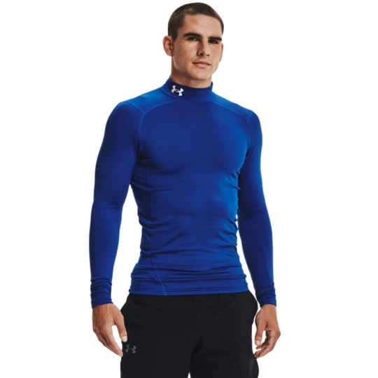 Zdjęcie produktu Męski longsleeve treningowy termoaktywny Under Armour UA CG Armour Comp Mock - granatowy
