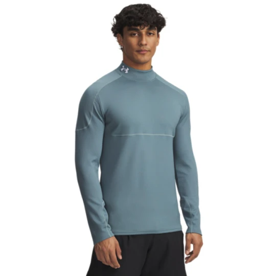 Zdjęcie produktu Męski longsleeve treningowy Under Armour Cold Weather Grid LS Mock - niebieski