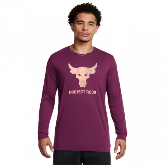 Zdjęcie produktu Męski longsleeve treningowy Under Armour Project Rock Brahma Bull Ls - fioletowy