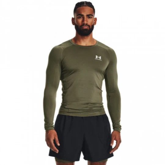 Zdjęcie produktu Męski longsleeve treningowy UNDER ARMOUR UA HG Armour Comp LS - khaki