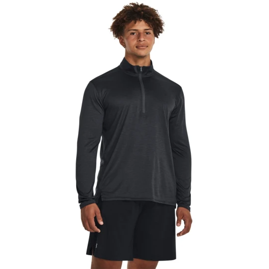 Zdjęcie produktu Męski longsleeve treningowy Under Armour UA Tech Vent 1/2 Zip - czarny