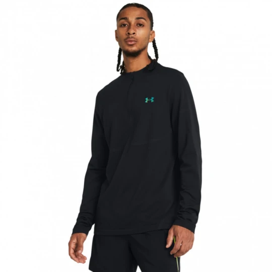 Zdjęcie produktu Męski longsleeve treningowy Under Armour Vanish Elite Seamless 1/4 Zip - czarny